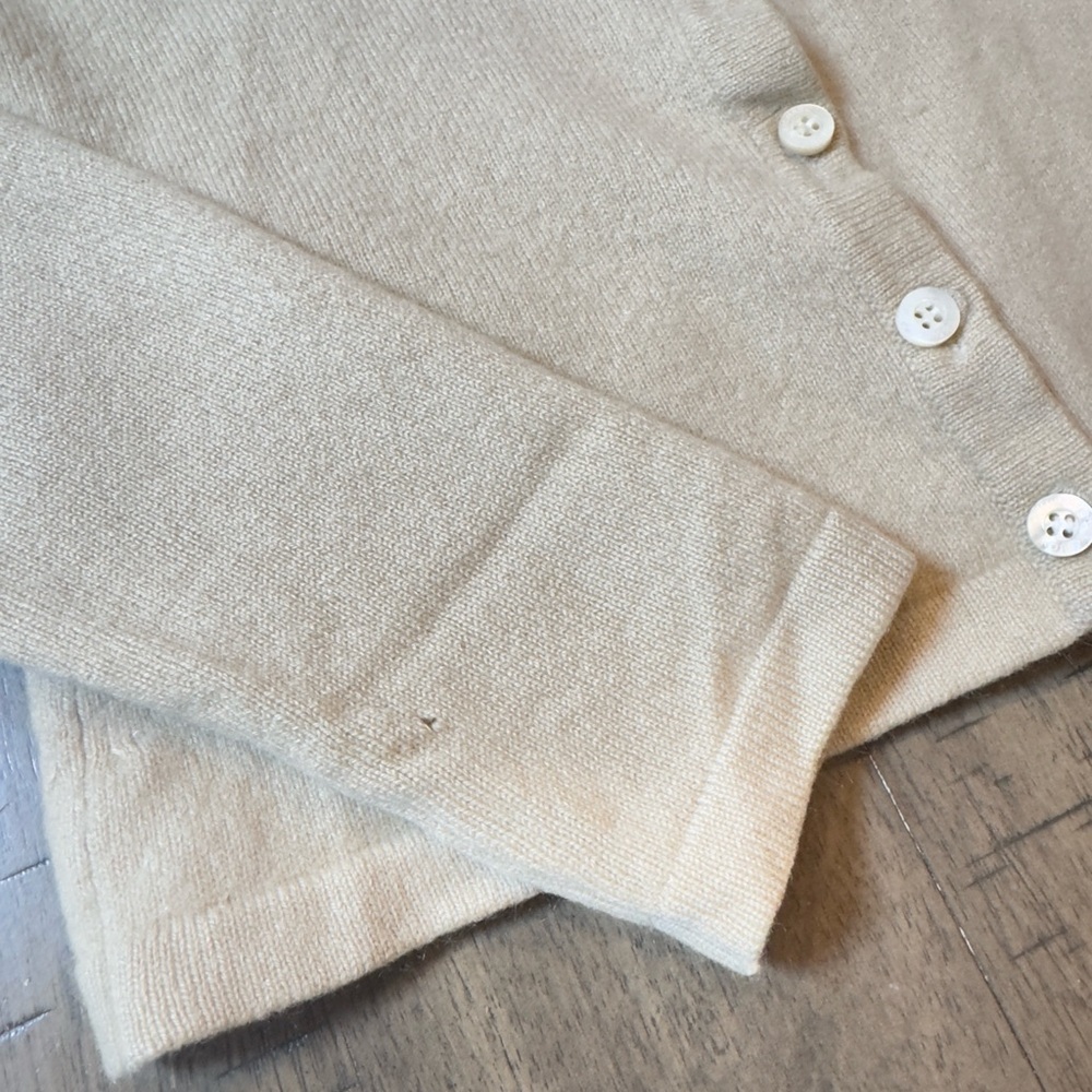 Michael Kors Cashmere Cream Cardigan - Picture 7 of 12